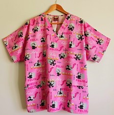 Usado, Hosp. veterinário/animal 'Felix The Cat' Blusa esfoliante Tech tamanho 2XL rosa manga curta gola V  comprar usado  Enviando para Brazil