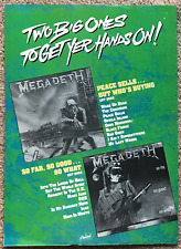 Megadeth two big for sale  CHESTERFIELD