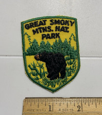 Great Smoky Mtns. Nat. Patch bordado lembrança urso preto Park National Park, usado comprar usado  Enviando para Brazil