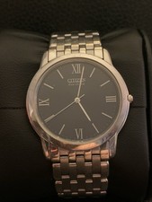 Usado, Relógio masculino Citizen Eco Drive Stiletto aço inoxidável prata solar ótimo estado comprar usado  Enviando para Brazil