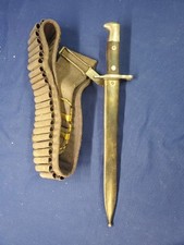 Spanish American War US .30 Krag Rifle 45rd Ammo Belt & M1896 Bayonet Scabbard  for sale  Danville