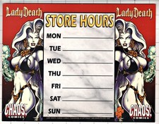 Chaos Comics Lady Death Store Hour Display de 1995 não usado comprar usado  Enviando para Brazil