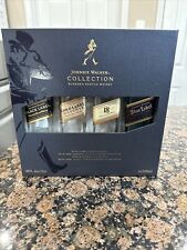 Coleção Johnnie Walker caixa 4 garrafas vazias ouro preto platina etiqueta azul comprar usado  Enviando para Brazil