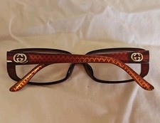 Usado, Autêntica armação de óculos Gucci GG 3600/F designer tartaruga vermelha 140mm ouro WC7 comprar usado  Enviando para Brazil