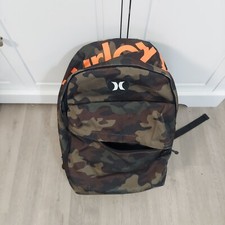 Mochila camuflada HURLEY bolso para laptop, vários bolsos com zíper, bolsa para lápis camuflada comprar usado  Enviando para Brazil