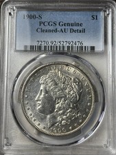 1900-S $1 dólar Morgan prata PCGS detalhes AU, limpo comprar usado  Enviando para Brazil