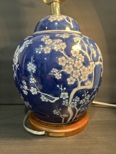 2017 RALPH LAUREN ABAJUR DE MESA FLOR DE CEREJEIRA ESTILO FRASCO DE GENGIBRE CHINÊS/SEM SOMBRA comprar usado  Enviando para Brazil