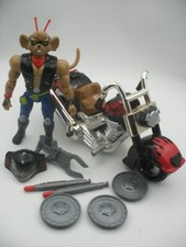 Galoob 93 Figure BIKER MICE From MARS THROTTLE FIRST version + Monster Bike moto, usado comprar usado  Enviando para Brazil