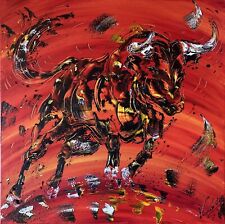 Tableau taureau originale d'occasion  Montpellier-