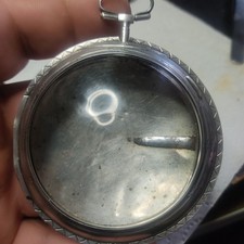 Spindeluhr gehäuse silber gebraucht kaufen  Hamburg