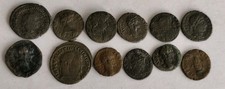 LOTE DE 12 MOEDAS ROMANAS ANTIGAS DE BRONZE II-IV séculos dC comprar usado  Enviando para Brazil