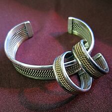 Brincos e pulseira de prata esterlina com fio torcido comprar usado  Enviando para Brazil