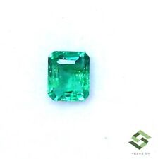 Gemas soltas 5,75x4,75 mm corte octógono esmeralda natural certificado 0,67 CTS Zâmbia comprar usado  Enviando para Brazil