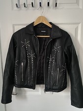 Diesel leather jacket for sale  WAKEFIELD