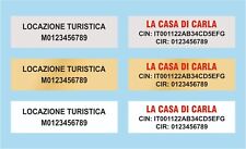 Targhetta alluminio alloggio usato  Susa
