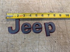 JEEP WRANGLER GLADIATOR CONTORNO VERMELHO PLACA DE IDENTIFICAÇÃO PARA-LAMA EMBLEMA 68309633AA comprar usado  Enviando para Brazil