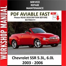 MANUAL DE OFICINA DE REPARO DE SERVIÇO CHEVROLET SSR 2003 2004 2005 2006 comprar usado  Enviando para Brazil