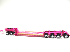 DCP TRAILER LOWBOY FONTAINE TRIAXLE ROSA ESCALA 1/64, COM JIPE E EIXO FLIP comprar usado  Enviando para Brazil