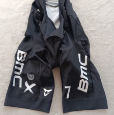Culotte con tirantes BMC Atos Cuore UCI Continental Team para hombre negro acolchado talla M segunda mano  Embacar hacia Mexico
