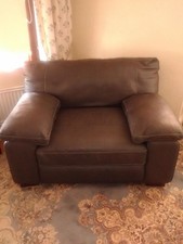 Sofology grey leather for sale  BARROW-IN-FURNESS