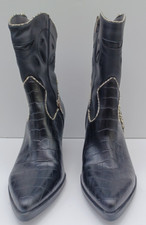 Botas de caubói femininas Doce Vita Linka pretas Stella Western EUA 7,5 comprar usado  Enviando para Brazil