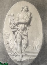 Dessin ancien grisaille d'occasion  Belleville