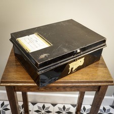 Deed box black for sale  CANNOCK