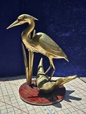 Brass heron sculpture for sale  Athens