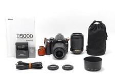 [QUASE PERFEITO] Nikon D5000 12.3MP Digital SLR com VR AF-S18-55mm +55-200mm JAPÃO, usado comprar usado  Enviando para Brazil
