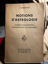 Reverchon notions astrologie d'occasion  Troyes