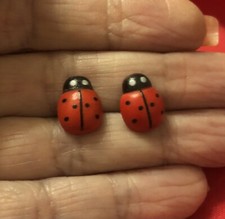 Orecchini donna coccinella. usato  Toscolano Maderno