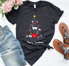 NOVO!  Camisetas moletons divertidos árvore de Natal enfermeira RN CNA P-2XL comprar usado  Enviando para Brazil