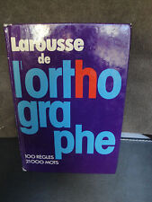 Larousse orthographe d'occasion  Ver-sur-Launette