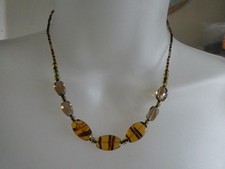 Glass beaded necklace for sale  BERKELEY