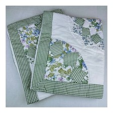 Conjunto de 2 fronhas acolchoadas florais tamanho padrão jardim patchwork flangeado par comprar usado  Enviando para Brazil
