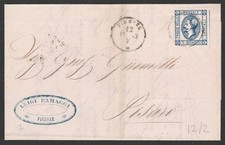 1863 letter from d'occasion  Expédié en Belgium