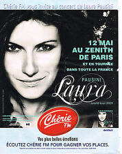PUBLICITE ADVERTISING 075  2009 LAURA PAUSINI world tour  avec CHERIE FM comprar usado  Enviando para Brazil