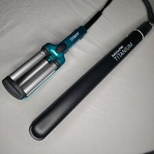 Alisador de cabelo BaByliss Pro 1" titânio ferro liso preto BT130T e crimpador Conair comprar usado  Enviando para Brazil