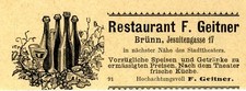 Restaurant geitner brünn gebraucht kaufen  Hamburg