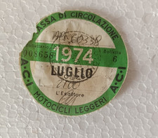 Bollo aci 1974 usato  Perugia