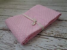 Capa de Edredom POTTERY BARN KIDS Mini Ponto Completa Queen Rosa Branco Algodão Orgânico NOVA comprar usado  Enviando para Brazil