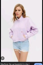 Jaqueta/top moletom Urban Outfitters BDG Rover lilás XS cropped com zíper nova sem etiquetas comprar usado  Enviando para Brazil