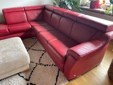 Couch leder rot gebraucht kaufen  Schwarzach