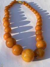 Collier ambre vintage d'occasion  Saint-Astier