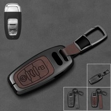 Capa chaveiro de carro de couro liga de zinco para Audi A5 A6 A7 Q3 Q5 Q7 TT RS A8 A3 comprar usado  Enviando para Brazil