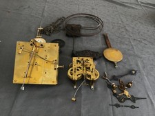 Vintage clock brass for sale  REDDITCH