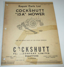 Cockshutt 15a mower for sale  Elizabeth