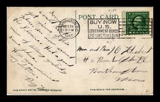 CARTÃO POSTAL PATRIÓTICO DOS EUA SELOS DR JIM SEGUNDA GUERRA MUNDIAL SLOGAN EMPRÉSTIMO LIBERDADE CANCELAR, usado comprar usado  Enviando para Brazil