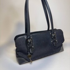 Bolsa de ombro Fossil Vintage Signature tecido preto comprar usado  Enviando para Brazil