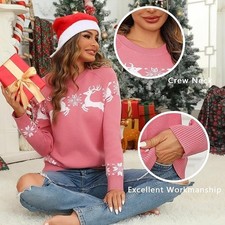 Womens crewneck sweater for sale  SALFORD